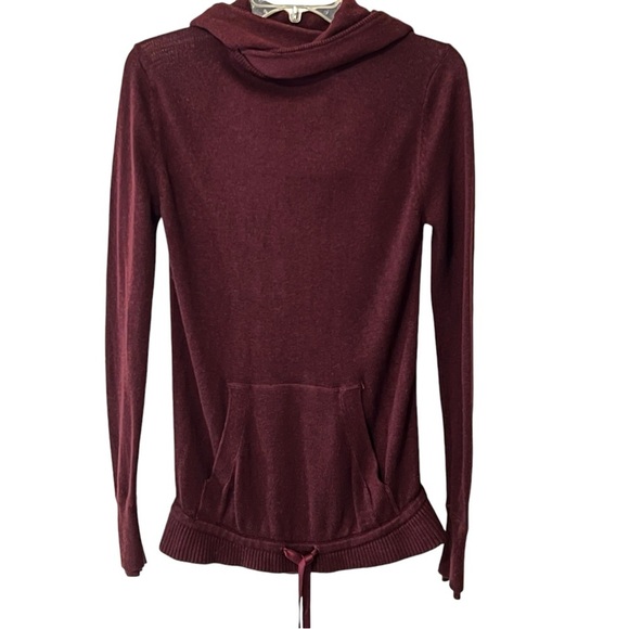 Lululemon Sweet Savasana Pullover Hooded Sweater Heathered Bordeaux Size 4 - Picture 11 of 16